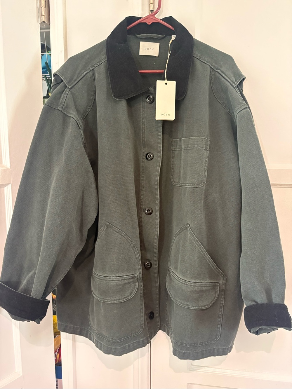 Doen Olive Cotton Pascaul Jacket Rare size and color XXL BNWT